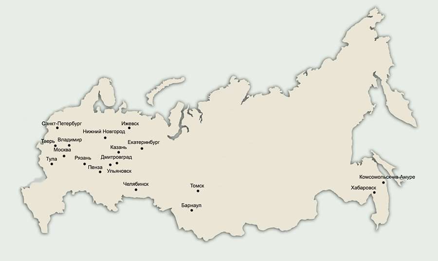 Санкт петербург ижевск карта